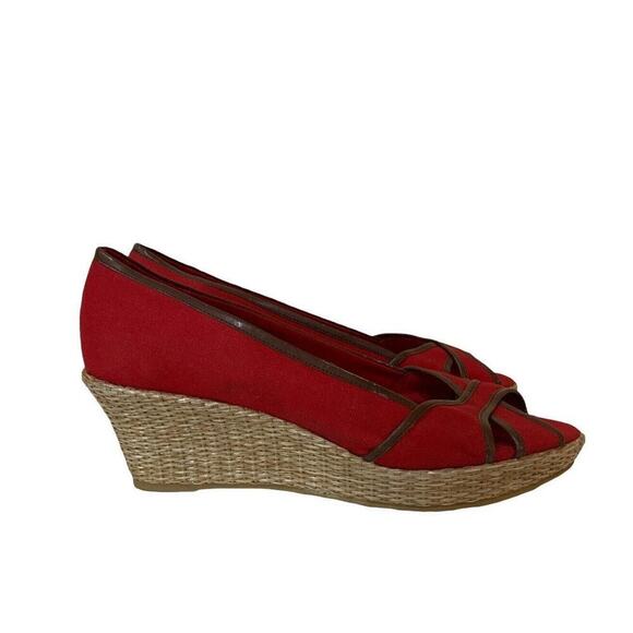 Merona Wenda Shoes Women's Size 8.5 Espadrilles Open Toe Slip On Platform Heels - Picture 3 of 11